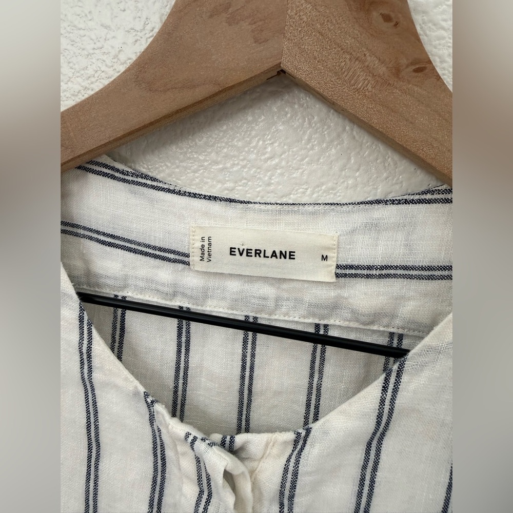 Everlane Linen Bib Shirt Medium - Picture 5 of 10
